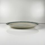 Large oval dish "Rachel" Moulins des loups & Hamage, iron earth, 20th century