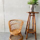 Rattan and wicker children's chair