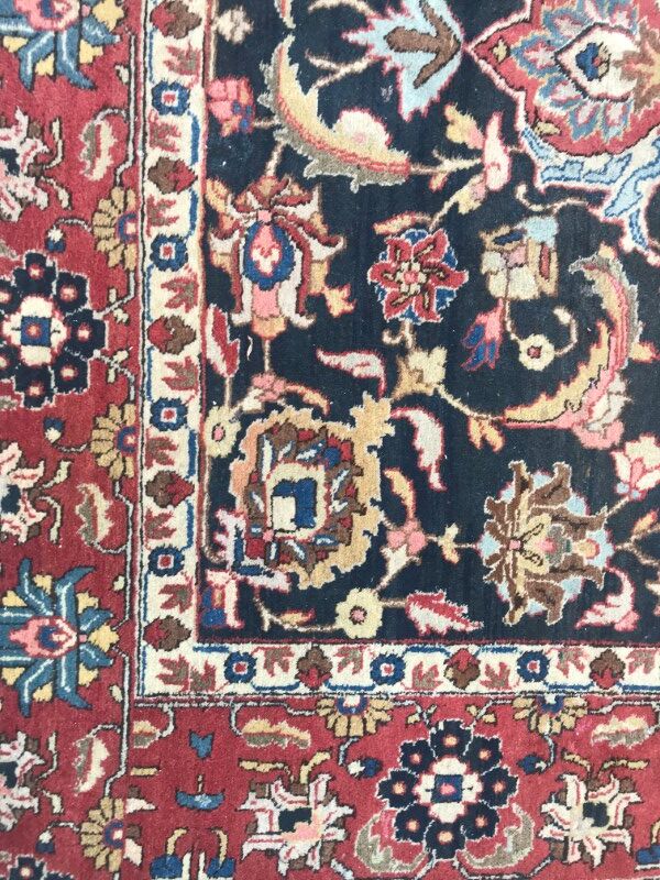 Tapis ancien persan Tabriz fait main 200X300 cm