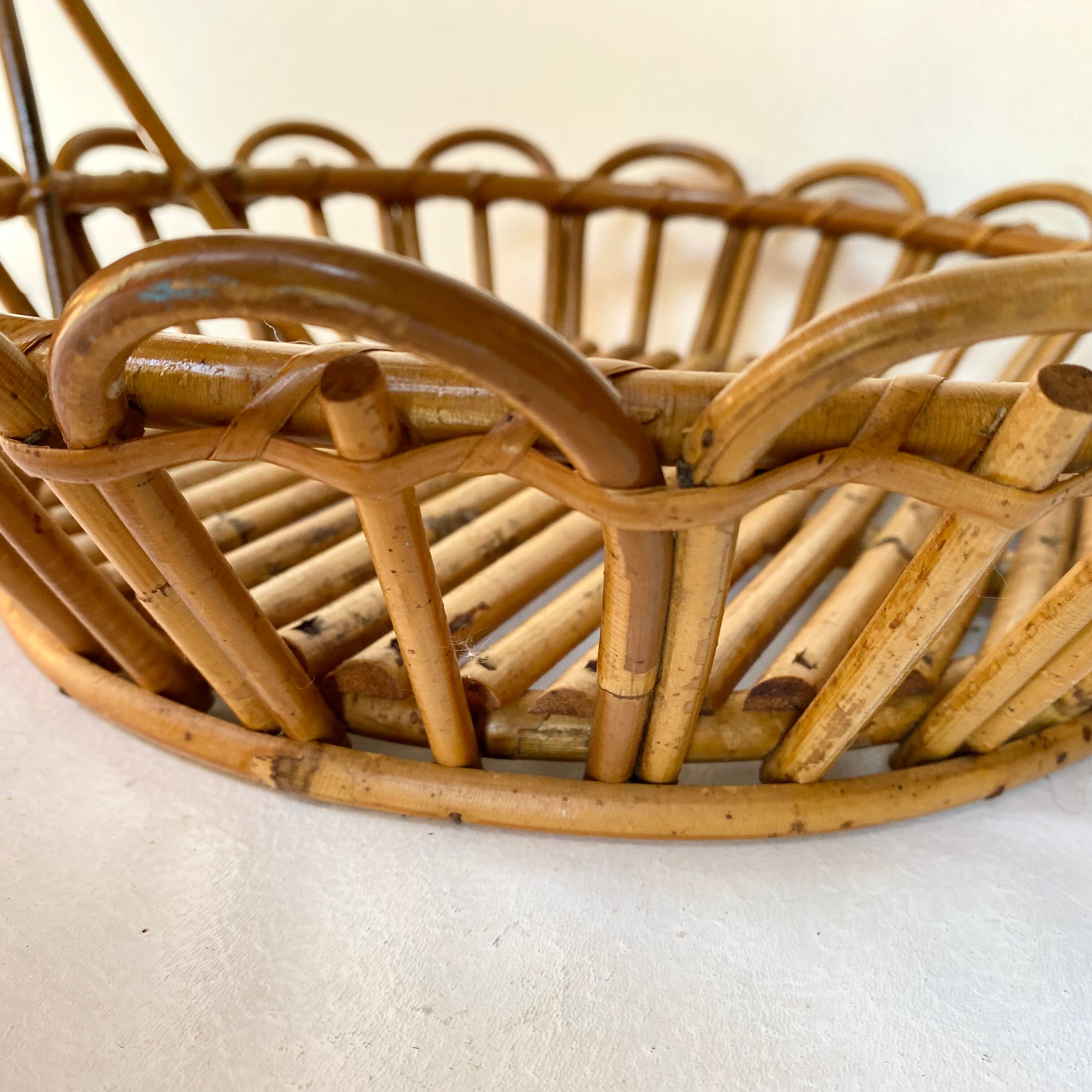Panier corbeille en rotin