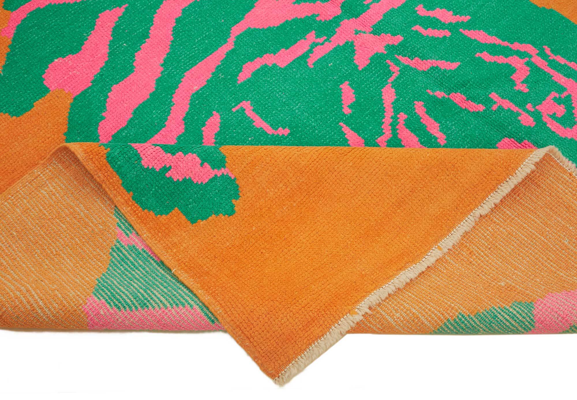 Tapis tigre turc en laine noué à la main 223 cm x 328 cm