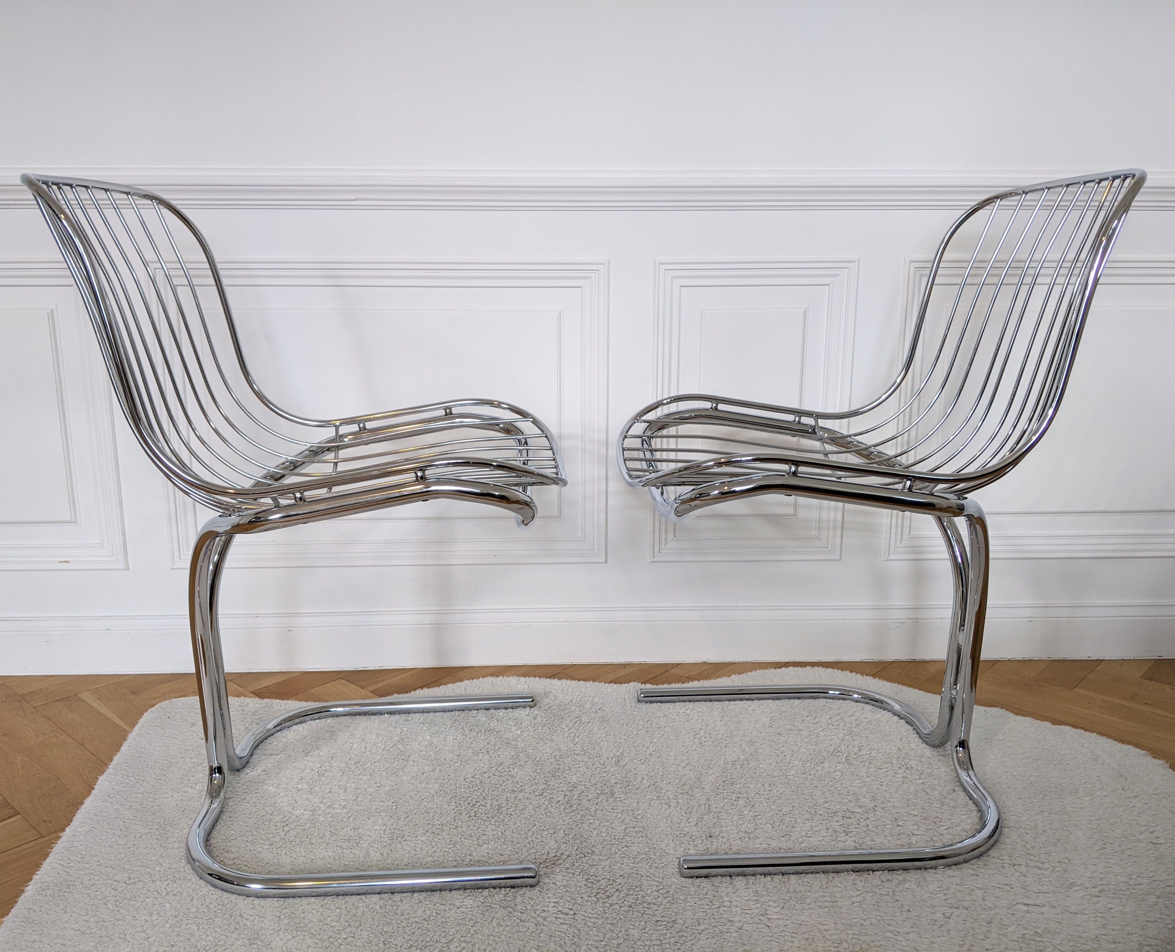 Rima Radiofreccia chrome chair by Gastone Rinaldi