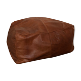 Leather pouf