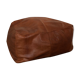 Leather pouf