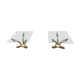 Pair of brass bird coffee tables, 1970s