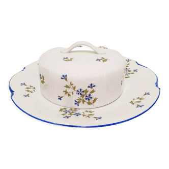 Cloche à Fromage Bleuets Porcelaine