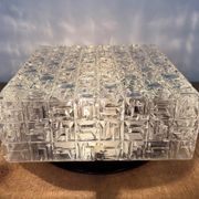 Vintage Glass Wall Or Ceiling Light, 1970s