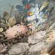 Oil on canvas signed R. Michel - Gilded frame with elm burl.
