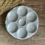 4 assiettes à huîtres art déco digoin sarreguemines