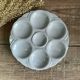 4 art deco oyster plates Digoin Sarreguemines
