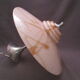 Art-deco suspension in glass and metal