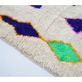 Colorful Berber carpet 207 x 128cm