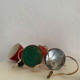 Duo vintage casserole lamps