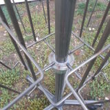 Metal postcard turnstile display