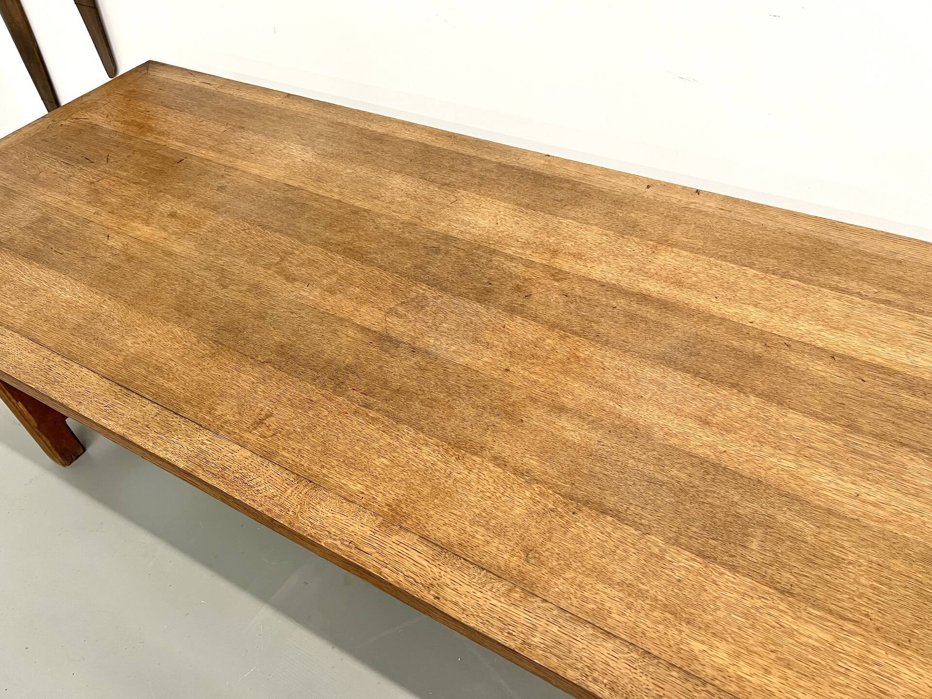 Oak farmhouse table, 1950s