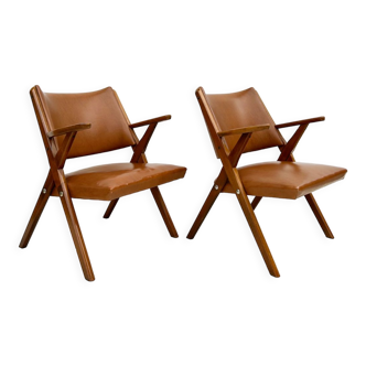 Pair of vintage Dal Vera armchairs