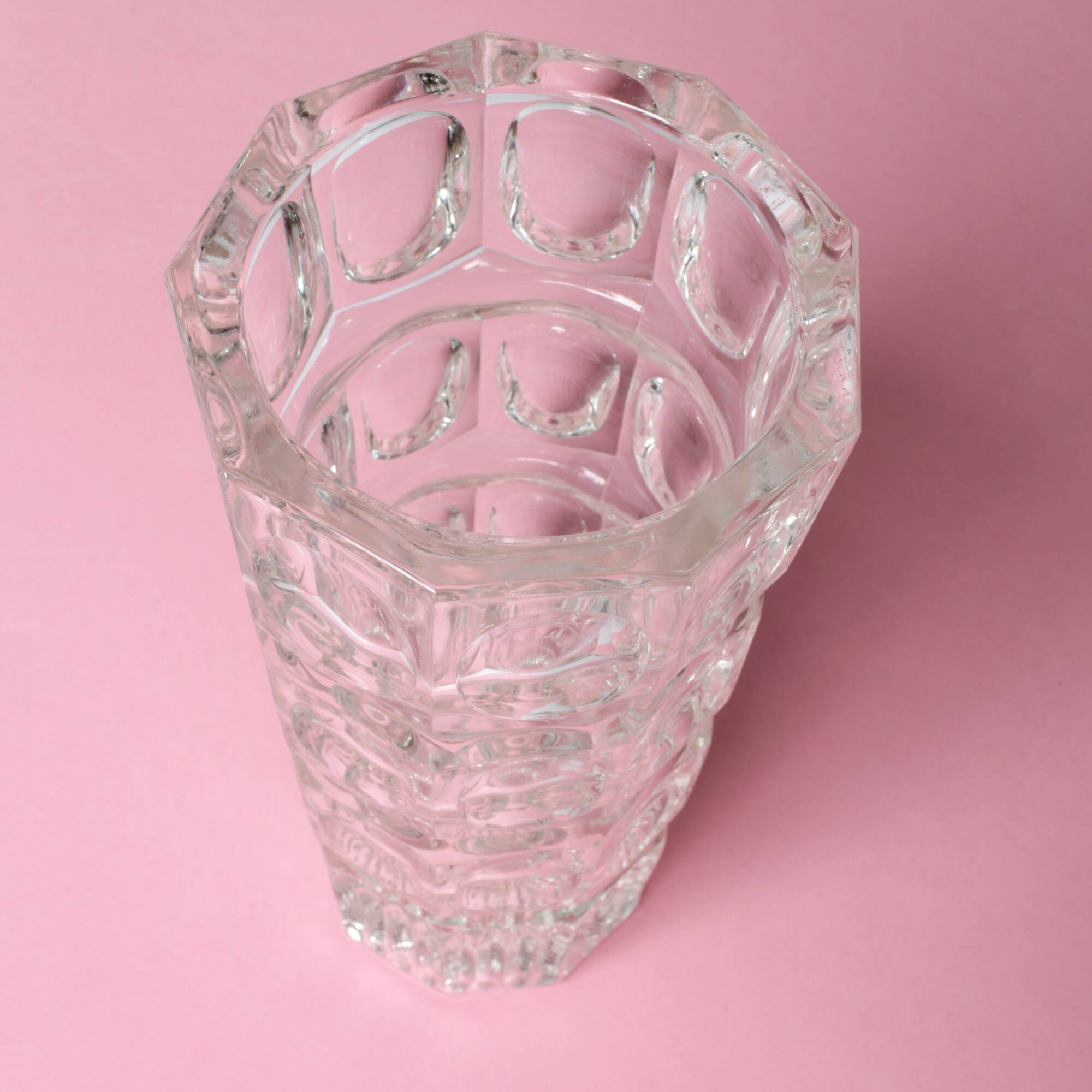 Thousand Eyes Glass Vase By Josef Hoffmann / Moser / Czech Republic / 1930s