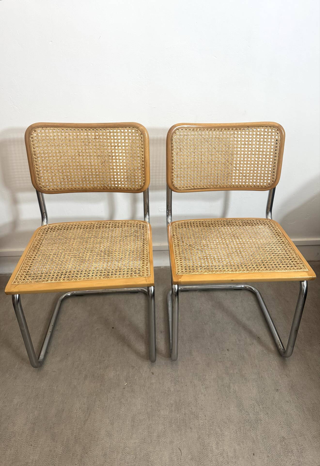 Paire de chaises Marcel Breuer -Cesca - made in Italy 