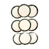Ensemble de 9 assiettes à dessert, Ceranord