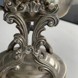 Royal sauce boat in silver-plated metal – chic baroque style