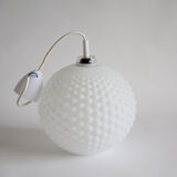 Vintage 60s frosted glass suspension