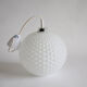 Vintage 60s frosted glass suspension
