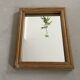 Petit miroir mural en bois 15x20cm