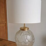 Art Deco lamp in polished glass