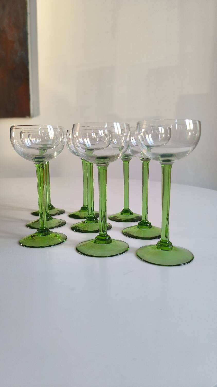 Service de 9 verres alsace en cristal