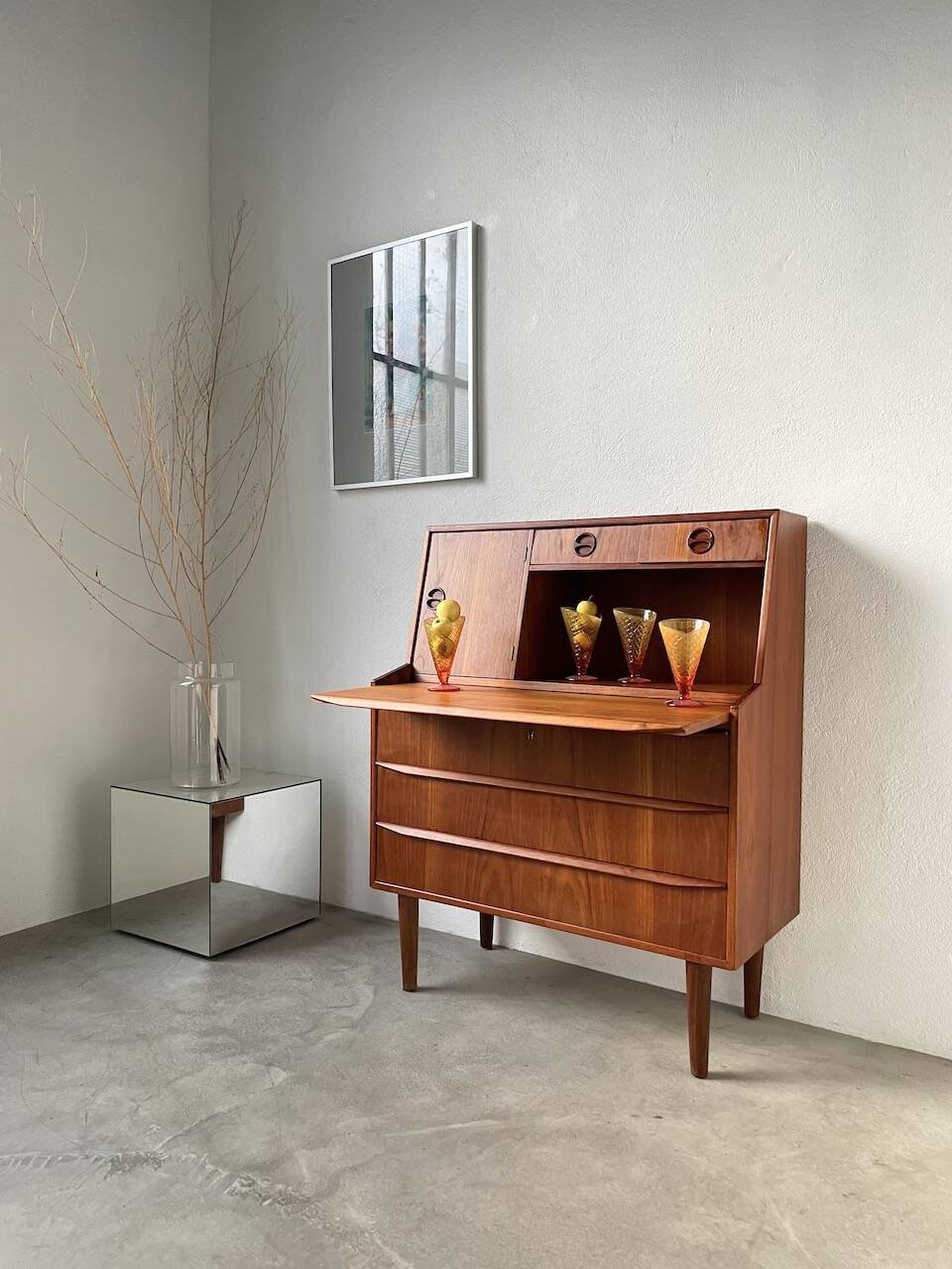 Danish teak secretary from the 60s