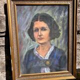 Pastel portrait painting