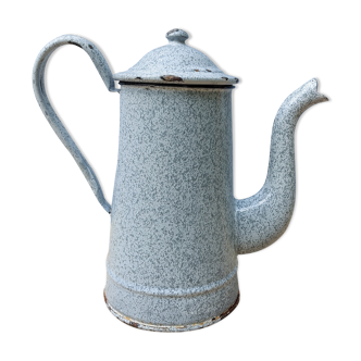 Cafetière émaillée grise