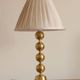 Pair of Vintage Swedish Table Lamps in Polished Brass, Signed Aneta
