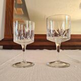 Water and wine glasses from the Royal Manufacture of Bayel