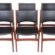 6 chaises du milieu du siècle par Erik Buch, modèle 89, années 1960, ensemble de 6