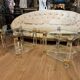 Pair of side tables from the 20th century in plexiglass and glass.
