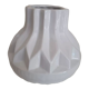 Vintage white ceramic vase