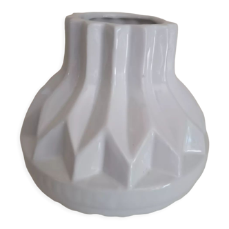 Vintage white ceramic vase