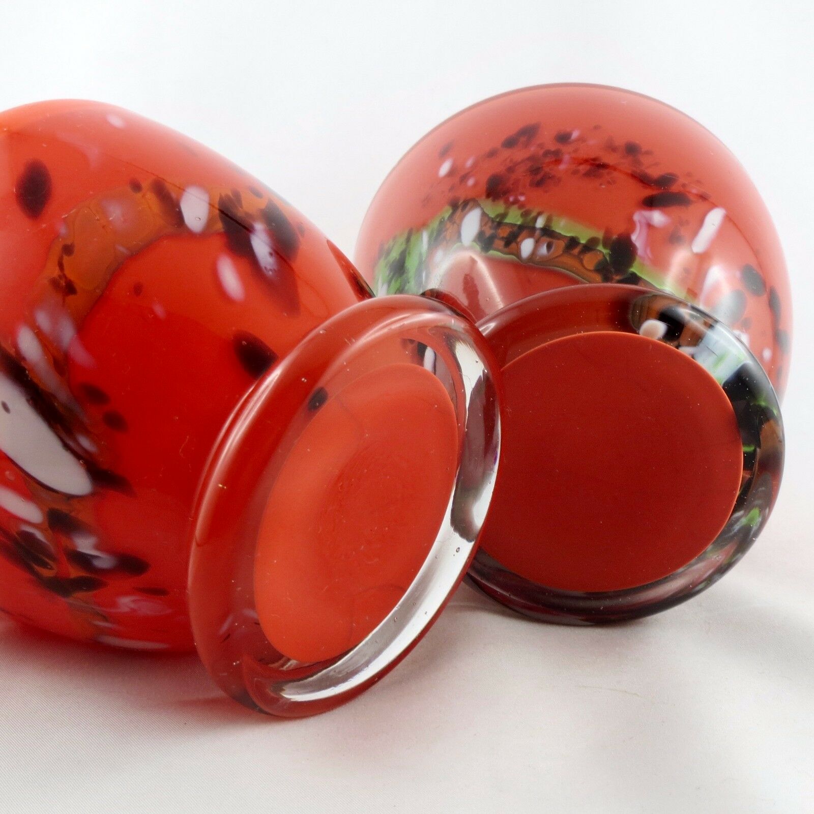 Vases glass design red glassware