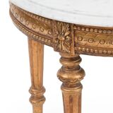 Louis XVI style golden side table