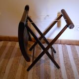 Folding wooden stool, plant holder
