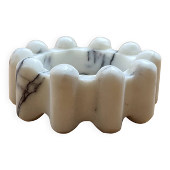 Calacata viola marble pocket tray