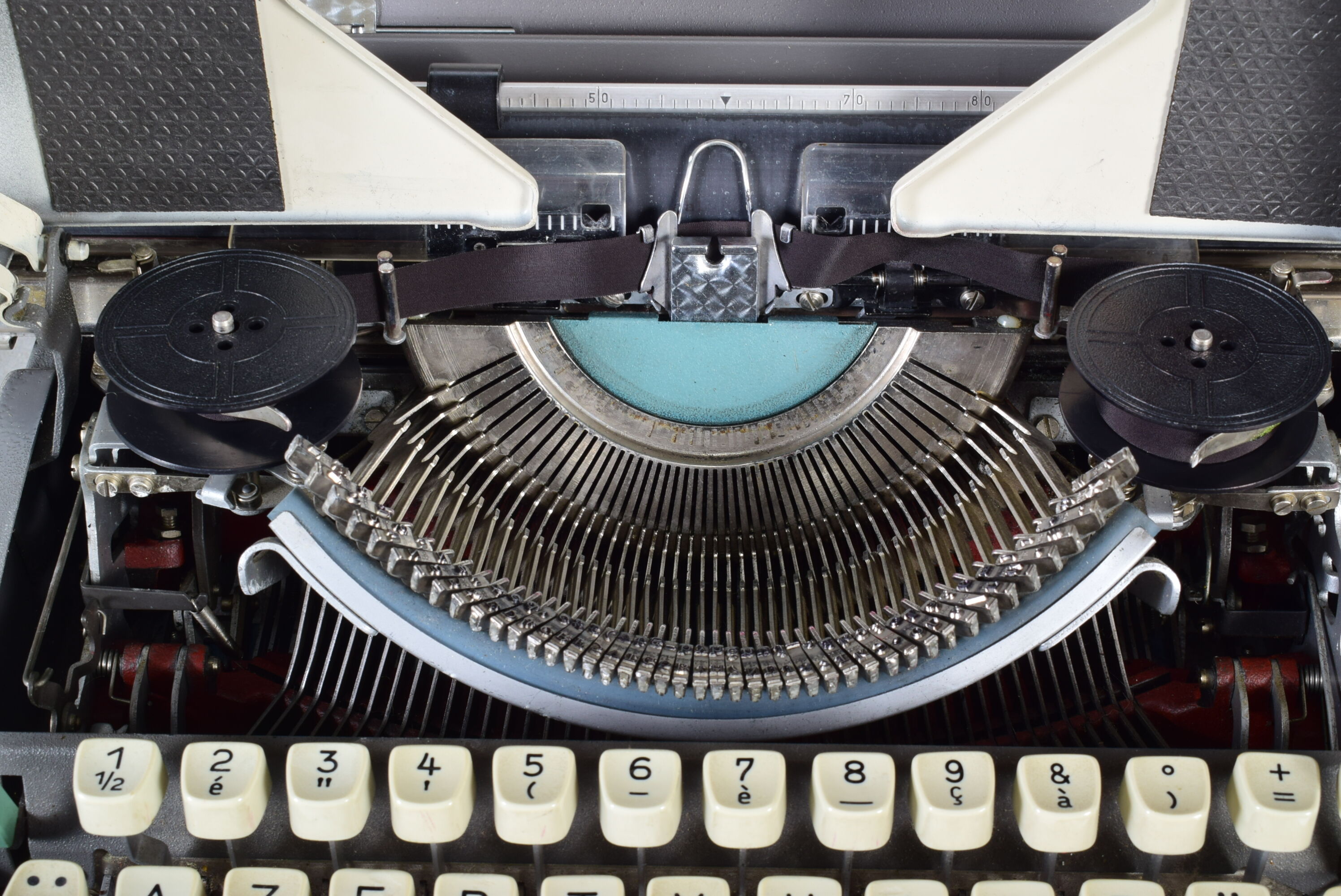 Olympia typewriter with suitcase