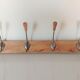 Four-headed wooden hook / vintage 60s-70s