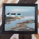 Tableau huile sur panneau marine