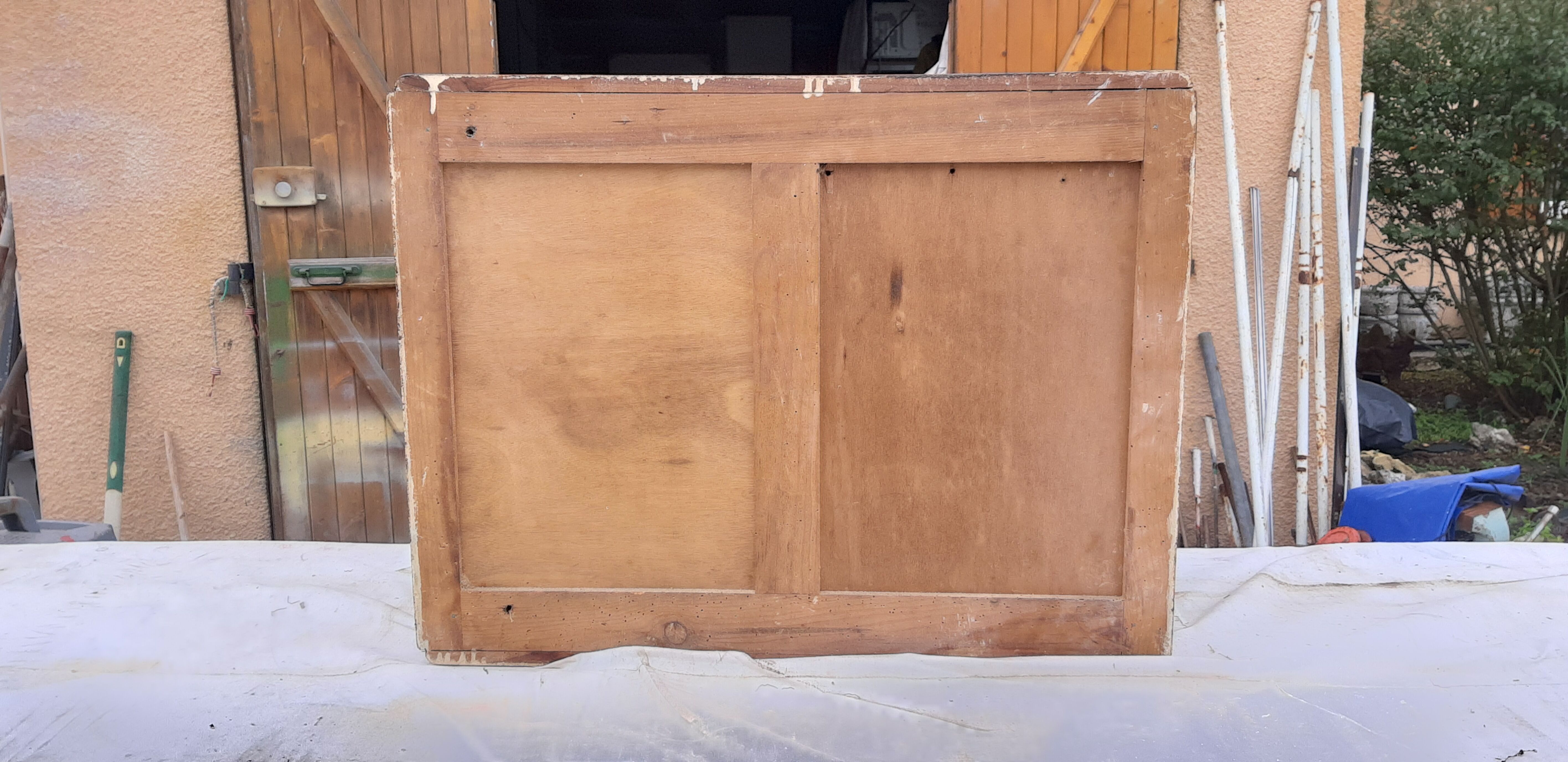 Industrial wood storage cabinet