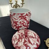 Chinese pot-cover - red - Chinese decoration of plants and flowers - China