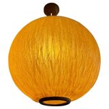 Beautiful design midcentury cocoon resin pendant, 1950s