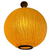 Beautiful design midcentury cocoon resin pendant, 1950s