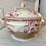 Soup pot Terre de Fer Gien model "July" late nineteenth